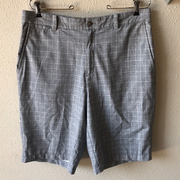 Nike Golf Shorts Gray Window Pane Tour Performance Men’s Size 32 - Picture 1 of 6